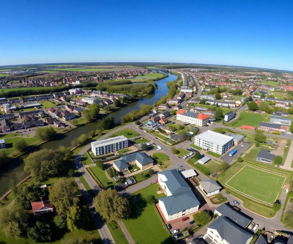 Luchtfoto van het Van der Palmgebied in Papendrecht